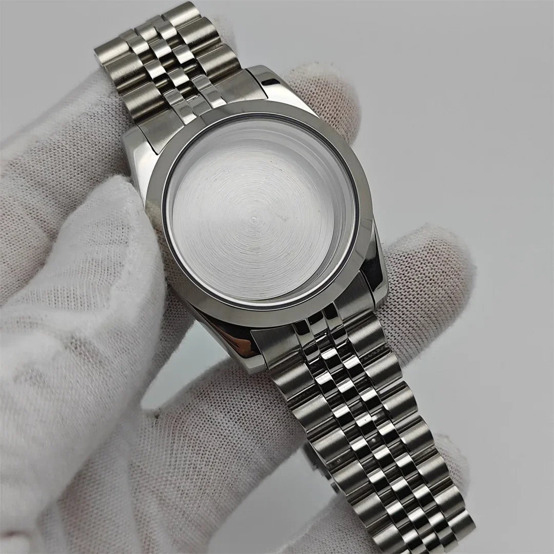 36mm Watch Case Set Sapphire Glass with Calendar Window for NH35/NH36/4R