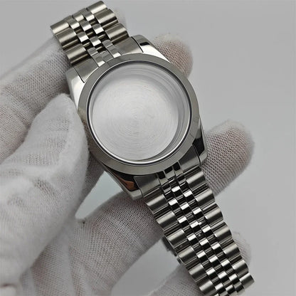 36mm Watch Case Set Sapphire Glass with Calendar Window for NH35/NH36/4R
