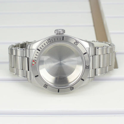 38mm Steel Watch Case With Bezel Sapphire Glass For NH35 NH36 NH34NH38 4R36