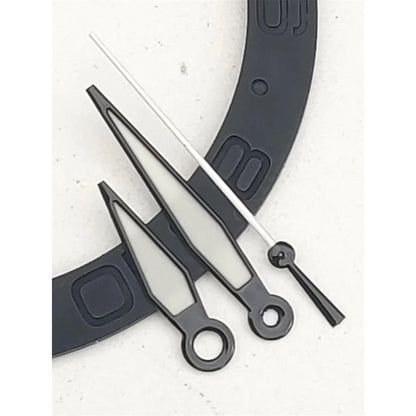 Black/Blue Watch Hands With Green Luminous Fit for NH35 NH36 Movement 3Pins