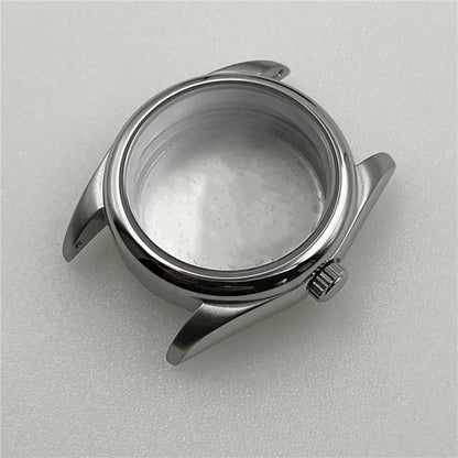 36mm Black/Silver Modified Diving Stainless Steel Watch Case for NH35 NH36