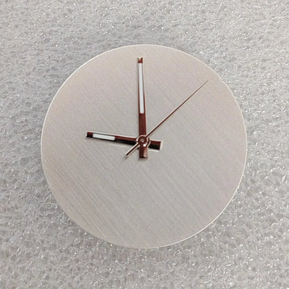 Solid Color No Date Vertical Striped Texture Watch dial with Hands for NH35/36