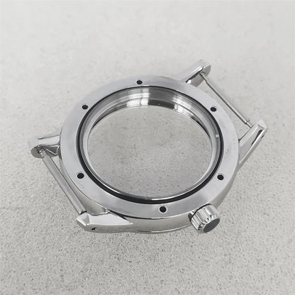 39mm Steel Watch Case Strap Dial for NH35 NH36 4R 7S PU Leather Strap 31mm Dial