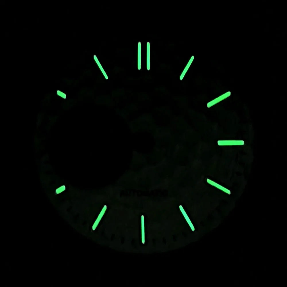 Modified 28.5mm Multicolor Watch Dial Green with Luminous for NH38 Movement