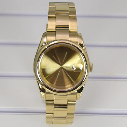 36/39mm Watch Case For NH35/36 NH38 NH70 Miyota 8215 Cases Sapphire Glass Oyster