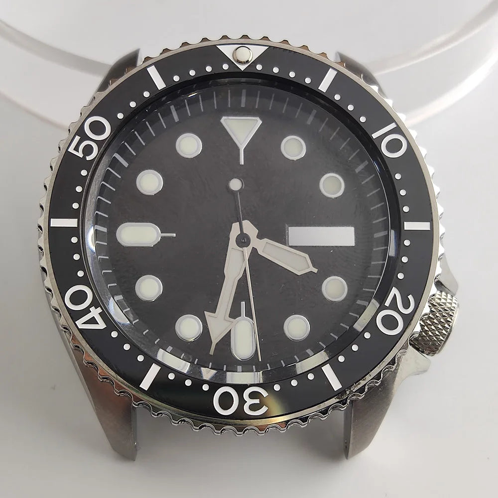 Plane Sapphire Glass Ceramic Bezel Stainless Steel Watch Case Fit NH 35 NH36 Movement High End Waterproof Watch Case