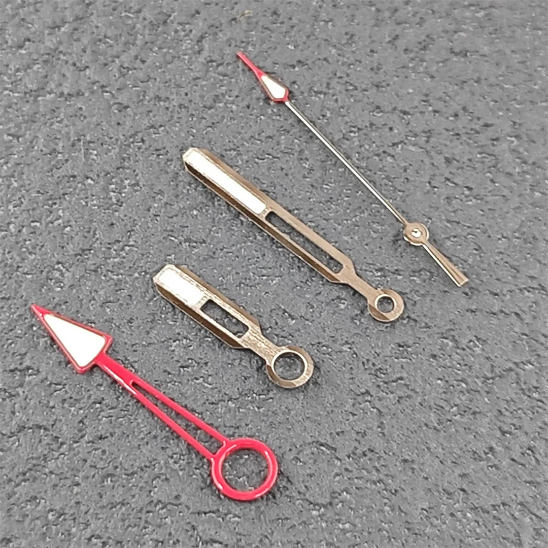 4 Hands Red Second Hand Green Luminous Watch Hands for NH35 NH34 NH36 4R 7S NH70