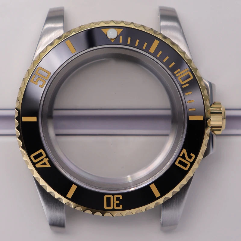 40mm Steel Watch Case For Nh35 Nh34 Nh36 Eta2824 Miyota8215 28.5mm Dial Deepsea