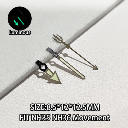 Watch Hands Luminous Suitable For NH35 NH36 Movement Personalized Second Hand