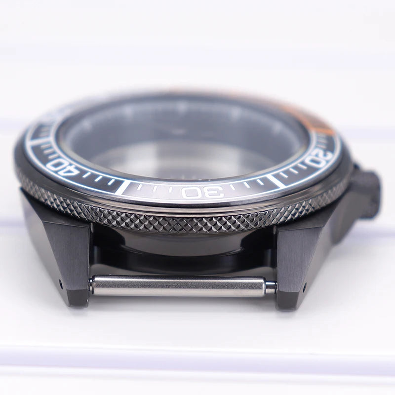 43.8mm Watch Cases with Ceramic Bezel For NH35 NH36 4R36 NH38 Modified Samurai