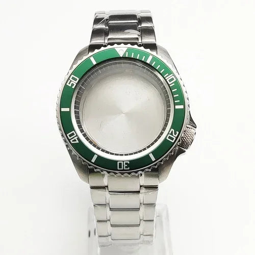 42mm Watch Case+ Strap Set SKX007 Case with Chapter Ring Sapphire for NH35 NH36