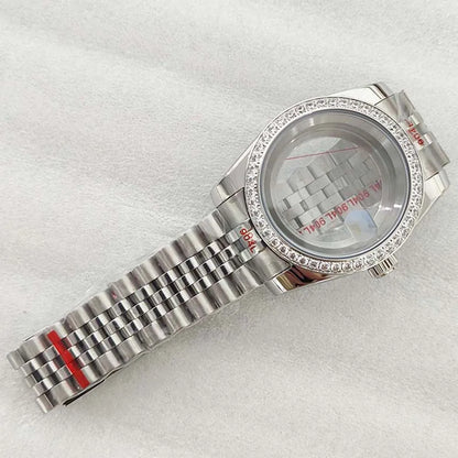 39/36mm Watch Case Set Sapphire Glass Transparent Back Cover for NH35 NH36 4R 7S