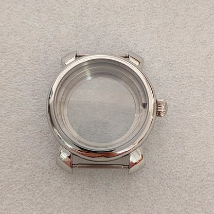 33.2mm Enamel Literal Dial 40mm Steel Watch Case and Strap Set for NH35 / NH36