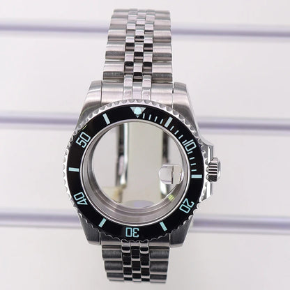 40mm Watch Case For Nh35 Nh36 Nh38 4R36 Miyota8215 Eta2824 C3 Luminous Bezel Sub