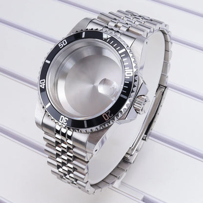 38mm Diving Steel Watch Case Sapphire For NH35 NH36 NH34/38 NH70 For Retro SUB