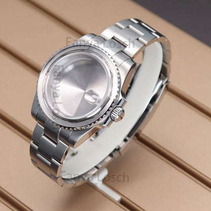 40mm Watch Case 20mm Strap Sapphire For NH35 NH36 NH34/38 8215 2824 PT5000