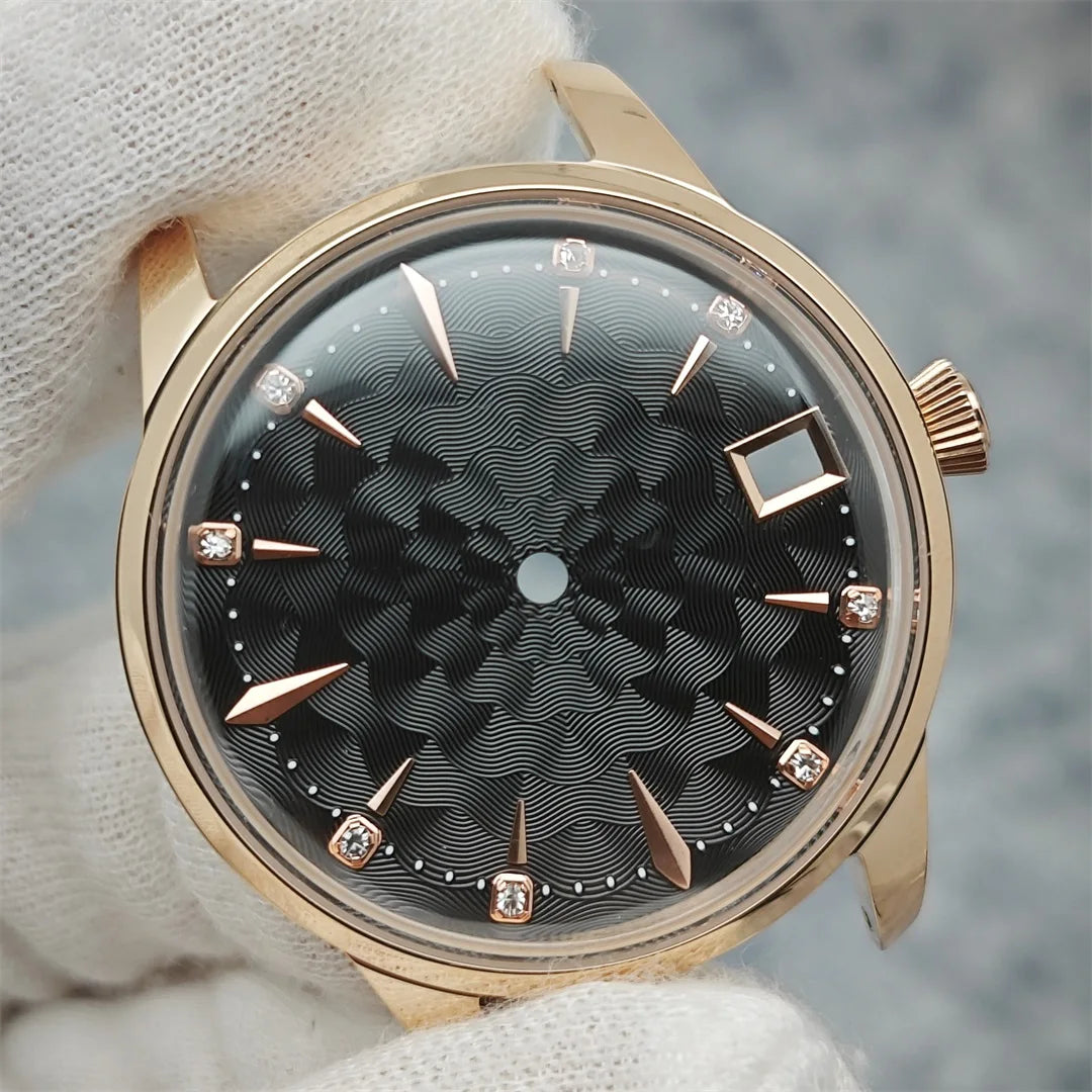 33mm Bubble Crystal Women's Cocktail Steel Watch Case for NH35/NH36/4R35A/4R36A