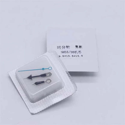Watch Hands Set No Luminous Hour Minute Second Pointers for NH35A NH36 Movements