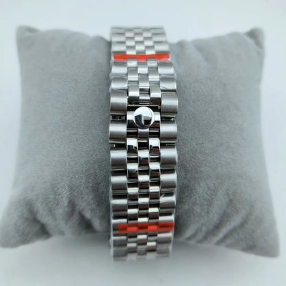 Diamond Decorated Steel Watch Case with Sapphire Glass Waterproof Fit NH35/NH36