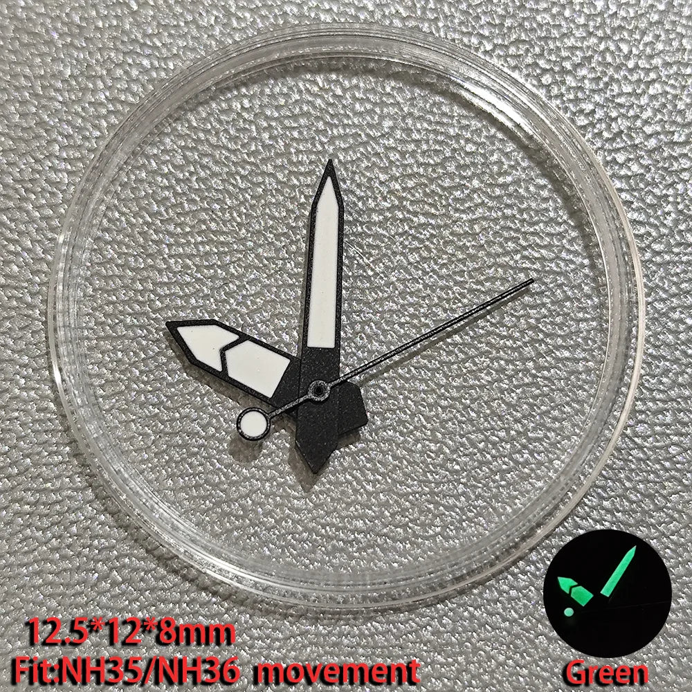Watch Hands Pointer Luminous C3 Green Suitable for NH35/NH36 ETA 2836 2824