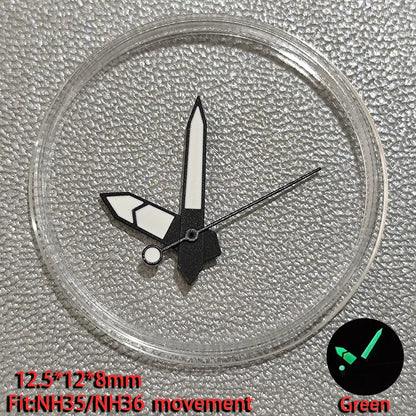 Watch Hands Pointer Luminous C3 Green Suitable for NH35/NH36 ETA 2836 2824