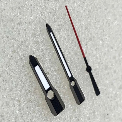 Modified Green Luminous Black-Red Watch Hands for NH35/NH36/4R/7S Movement