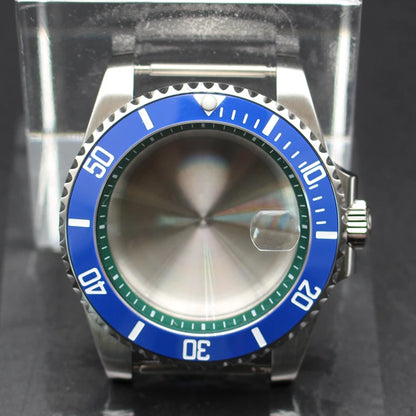 40mm Diver Watch Cases Ceramic Bezel Sapphire Glass For Sub NH35 NH36 NH34 NH38