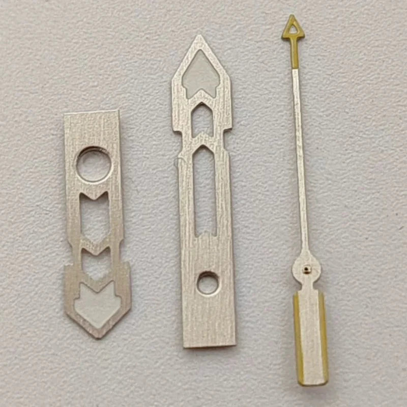 Modified Green Luminous Silver-Yellow Watch Hands for NH35/NH36/4R/7S Movement