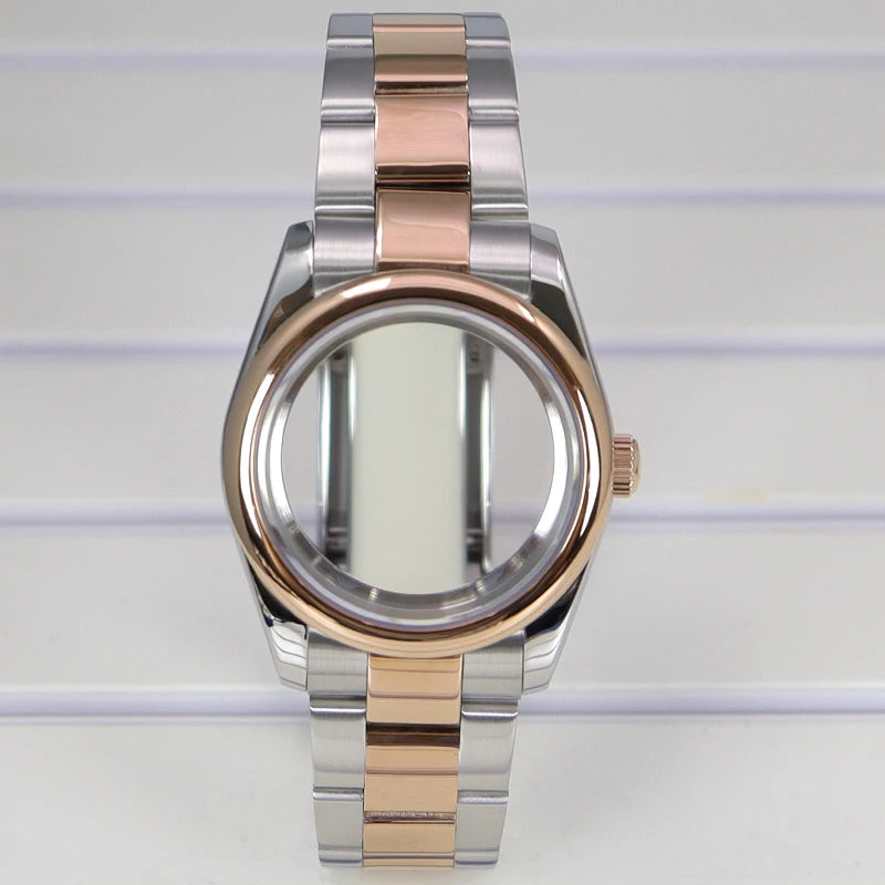 36/39mm Watch Case For NH35/36 NH38 NH70 Miyota 8215 Cases Sapphire Glass Oyster