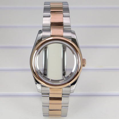 36/39mm Watch Case For NH35/36 NH38 NH70 Miyota 8215 Cases Sapphire Glass Oyster