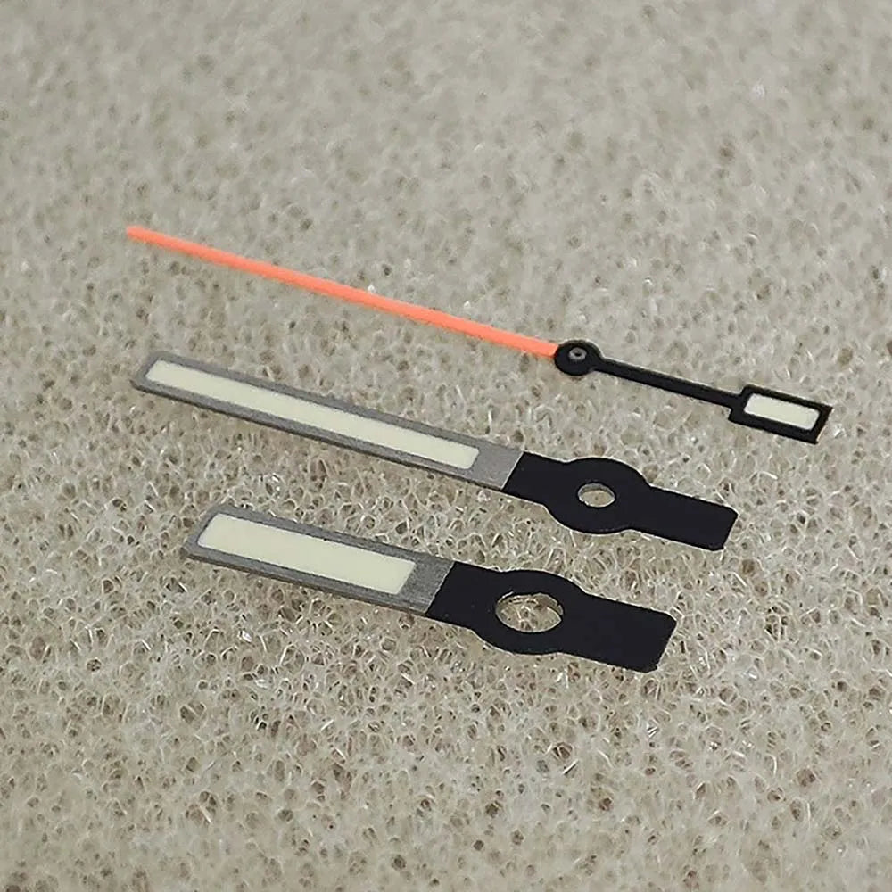 Green Luminous Watch Hands for NH35/36/4R/7S Modified 3Pins Orange Second Hands