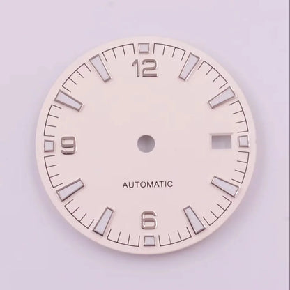 31mm 6 9 12 Digital Multicolor Watch Dial Green Luminous for NH35 Modified