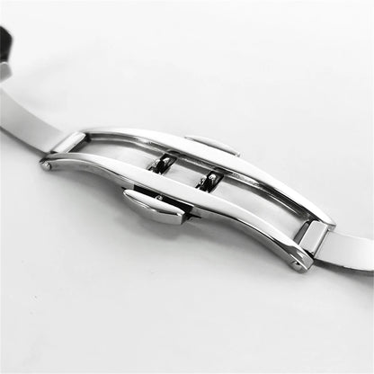 41mm Watch Case Strap for NH35 NH36 4R Transparent Back Cover Shell Watch Band