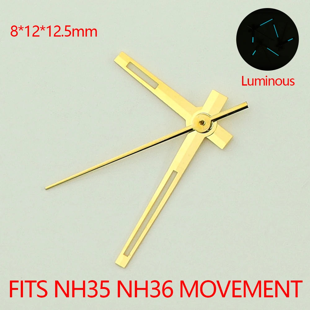 NH35 Watch Hands Pointers C3 Lumen Datejust Hands Watch For NH35 NH36 4R36