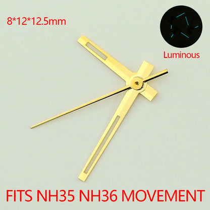 NH35 Watch Hands Pointers C3 Lumen Datejust Hands Watch For NH35 NH36 4R36