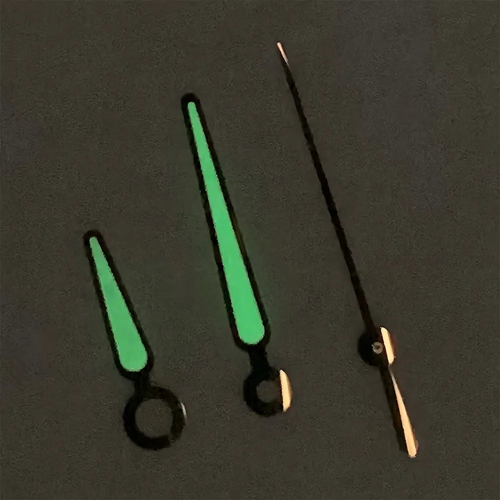 Green Luminous 3 Pins Watch Hands Pointers Fit for NH35 NH36 4R 7S Movement