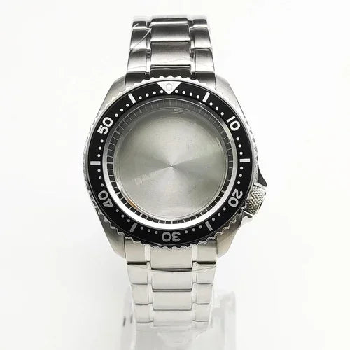 42mm Watch Case+ Strap Set SKX007 Case with Chapter Ring Sapphire for NH35 NH36