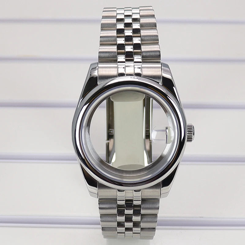 36/39mm Watch Case For NH35/36 NH38 NH70 Miyota 8215 Cases Sapphire Glass Oyster