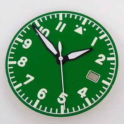 33.6mm Multicolor Watch Dial Fit For NH35AA NH36AA with Green Luminous Modified
