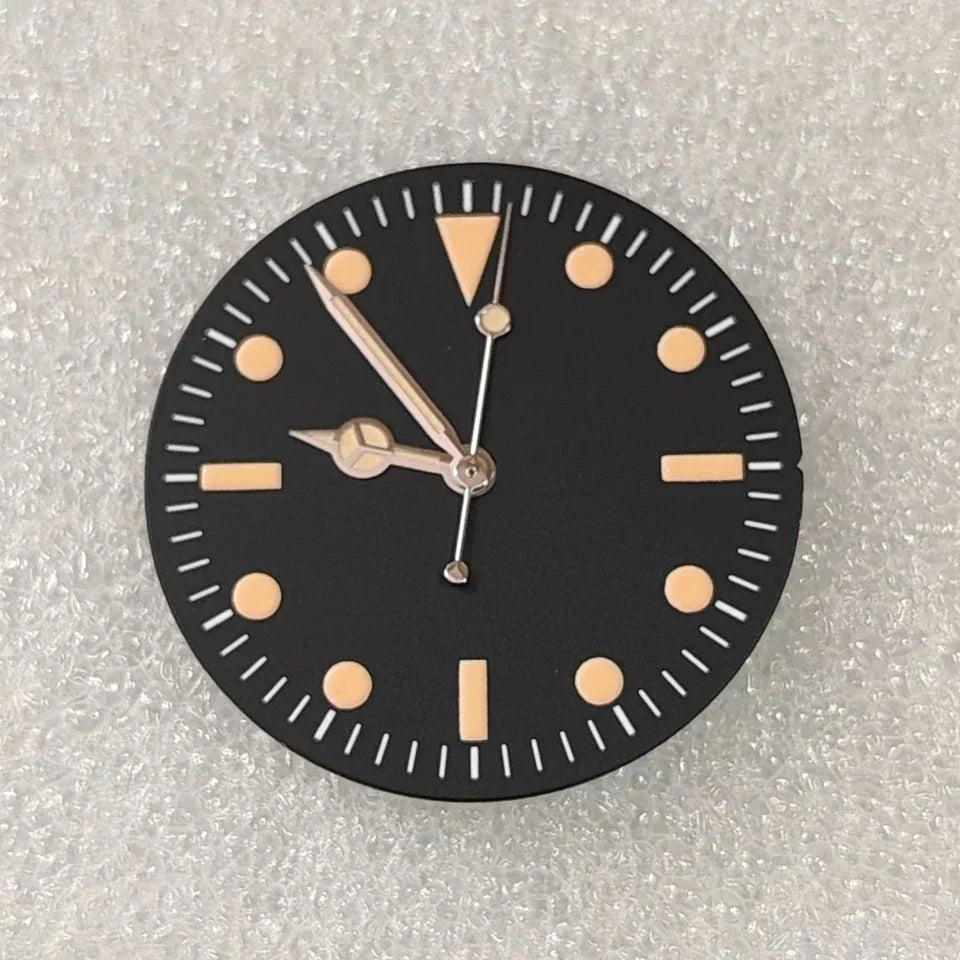 28.5mm Retro Submarine Dial And Hand With 369 Digits Suitable For NH34 NH35 NH36