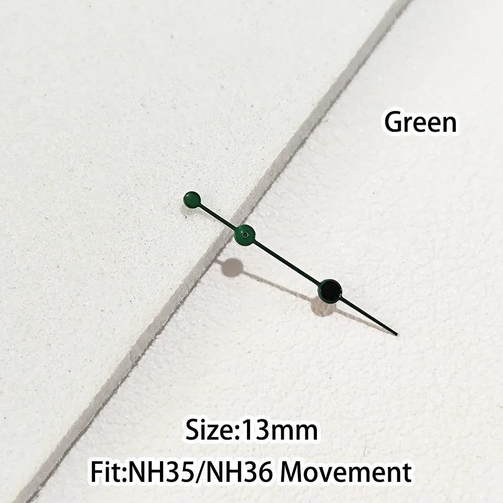 Green/Blue Green Luminous Watch Hands Fit NH35 NH36 Personalized Second Hand