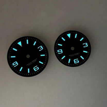 28.5mm/31mm GBW9 Luminous Logbook Surface Watch Dial for NH35A/4R35/NH34/NH36