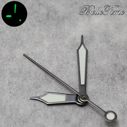 Silver/Gun/Rose Gold/Gold Green Luminous Watch Hands For NH35/NH36/4R/7S