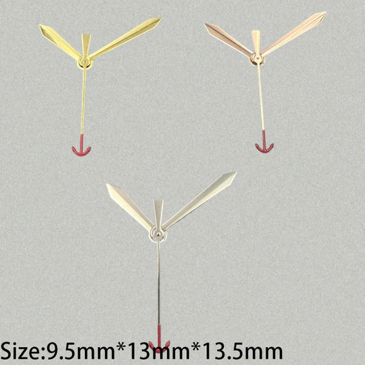 Modified Red Anchor Second Hand Trim Watch Hands for NH35/NH36/4R/7S Movement