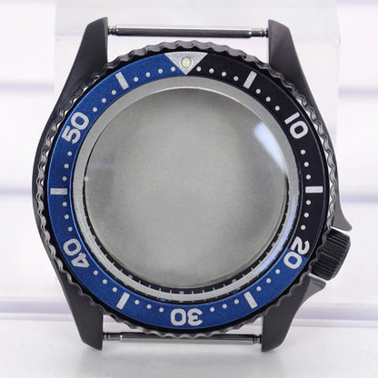 42mm PVD Ring Watch Case With Bezel Sapphire For Mods 007 NH35 NH36 NH38 NH34