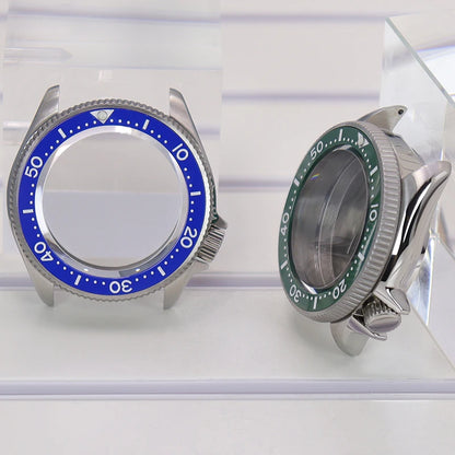 38mm Watch Case Sapphire Glass Multicolor Ceramic Bezel For NH34/35/36/38 4R36