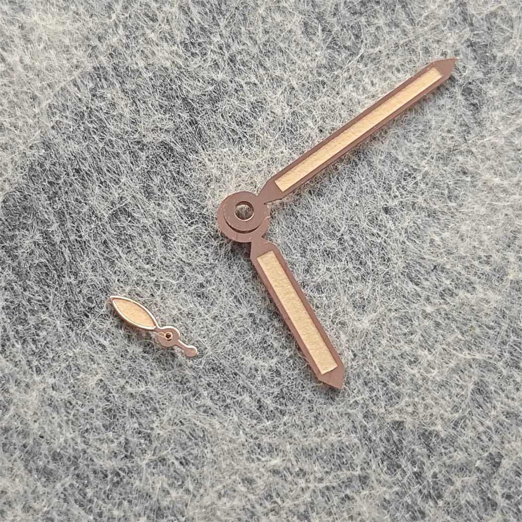 Modified Rose Gold Luminous Watch Hands for ST3600 ST3620 ETA6497 6498 Movement