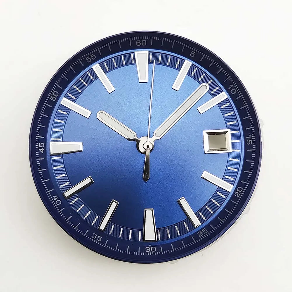 33mm Watch Dial with Hands for NH35 NH36 Movement Green Luminous Multicolor Dial