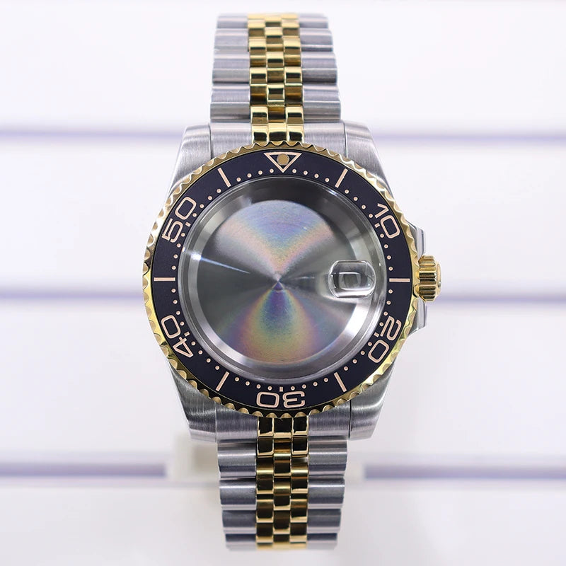 40mm Watch Case Sapphire Glass For Nh35 Nh34 Nh36 Nh72 2824 Miyota 8215 SUB GMT