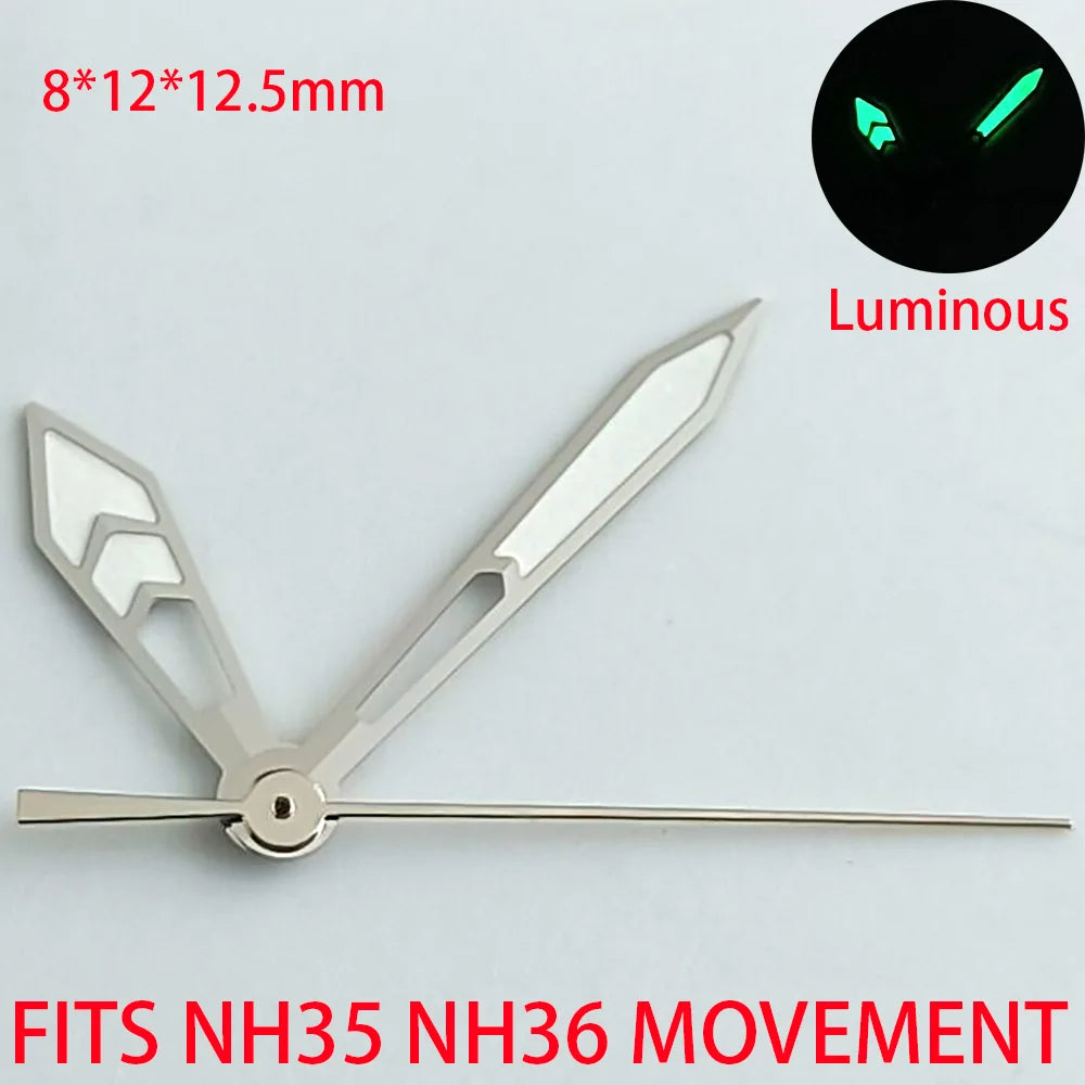 Watch Accessories Pointer NH 35 NH36 Hands Green/Blue Super Luminous Suitable For NH 35 NH36 Movement